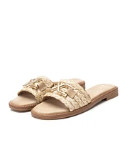 Women's Raffia Slide Sandals By Xti