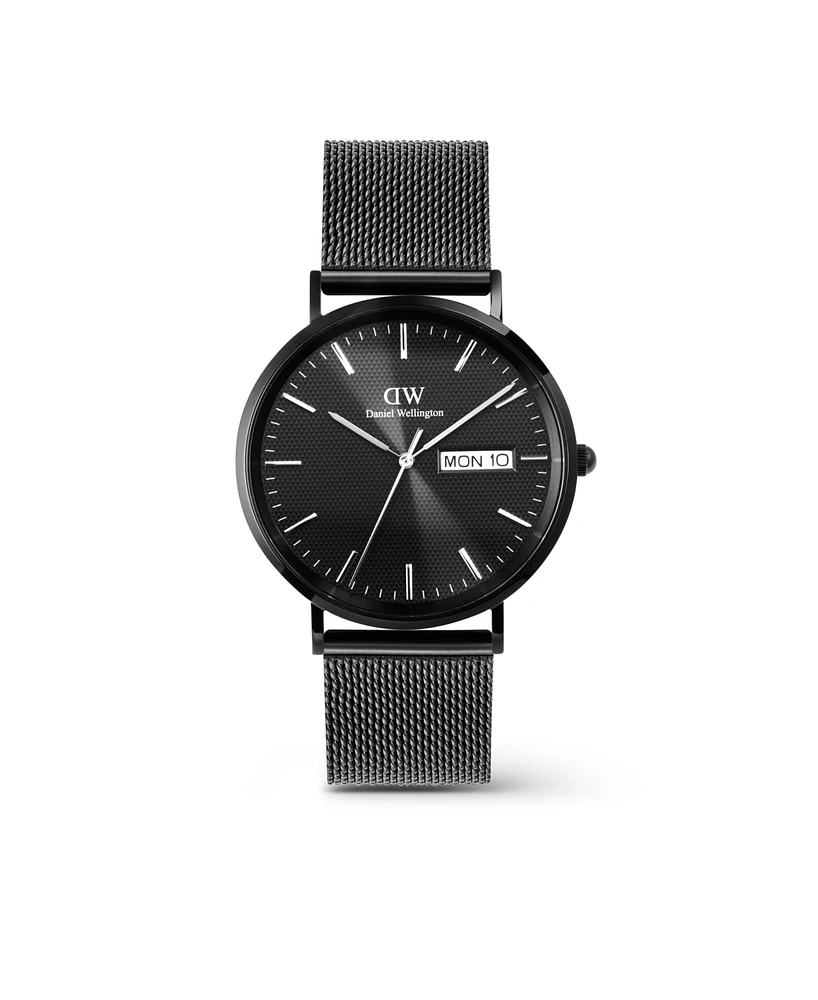 Daniel Wellington Men's Analog Black Stainless-Steel Watch, 40mm