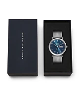 Daniel Wellington Men's Analog Silver Tone Stainless-Steel Watch, 40mm