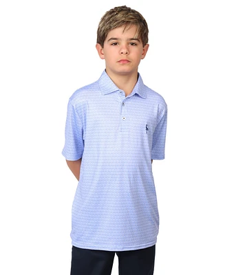 Tailorbyrd Boys Airplanes Printed Performance Polo