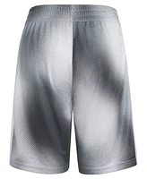 adidas Big Boys Elastic Waistband Motion Gradient Printed 3-Stripe Shorts