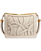 Donna Karan New York Jericho Woven Leather Floral Shoulder Bag