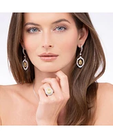 Anna Zuckerman Salma Canary Yellow Statement Earrings