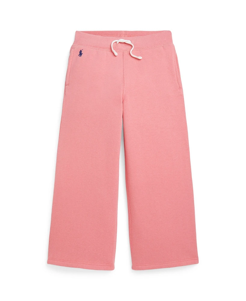 Polo Ralph Lauren Toddler and Little Girls Fleece Wide Leg Sweatpants