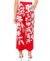 Sam & Jess Women's Printed Wide-Leg Pull-On Pants