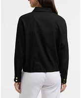 Ellen Tracy Women's Linen-Blend Safari Jacket