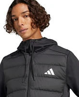adidas Men's Essentials Hybrid Down Hooded Jacket