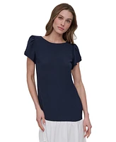 Dkny Women's Drop-Waist Tulip-Sleeve Dress