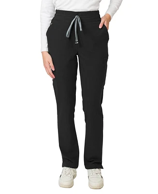 Medgear Women's Ariana Mid-rise Slim Straight Scrub Pant