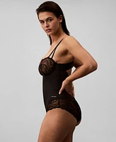 Calvin Klein Women's Lace-Trim Shapewear Bodysuit QF8002