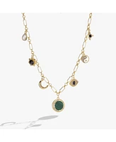 Alex and Ani Malachite Fashion Charm Necklace