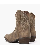 Crush by Durango Women's Distressed Shortie Western Boot