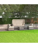Mondawe 6 Pieces Patio Furniture Sets for Garden Poolside Backyard-3