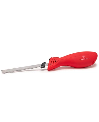 ChefWave Cordless Rechargeable Electric Knife with 4 Serrated Blades