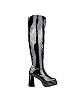 Fashion To Figure Women's Manica Thigh High Platform Boot- Wide Width