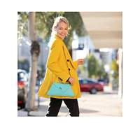 Susu Leather Clutch Bag Turquoise Evening Purse Unique Women's Handbag