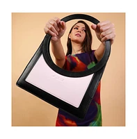 Women's The Aureola Shoulder Bag - Onyx Black & Ivory White