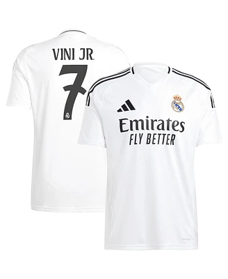 Adidas Men's Vini Jr. White Real Madrid 2024/25 Home Replica Player Jersey