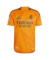 Adidas Men's Kylian Mbappe Orange Real Madrid 2024/25 Away Authentic Jersey