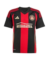 Adidas Big Boys and Girls Miguel Almiron Black Atlanta United Fc 2025 The Connector Replica Player Jersey