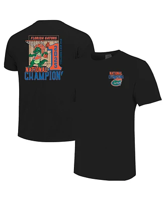 Image One Men's Black Florida Gators 2025 Ncaa Basketball National Champions Comfort Colors Court T-Shirt
