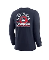 Image One Big Boys and Girls Navy UConn Huskies 2025 Ncaa Women's Basketball National Champions Fine Jersey Long Sleeve T-Shirt