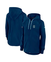 Fanatics Women's Deep Sea Blue Seattle Kraken Authentic Pro Rink Fleece Full-Zip Jacket