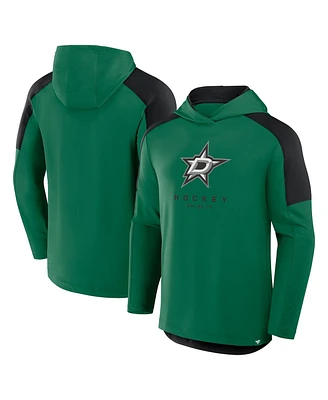 Fanatics Men's Kelly Green Dallas Stars Meta Game Transitional Pullover Hoodie