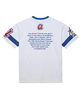 Mitchell & Ness Men's White Atlanta Braves Cooperstown Collection Team Origins Premium T-Shirt