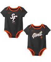 Nike Newborn 2-Pack Gray San Francisco Giants 2025 City Connect Bodysuit