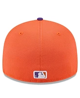 New Era Men's Orange/Purple San Francisco Giants 2025 City Connect Batting Practice Low Profile 59FIFTY Fitted Hat