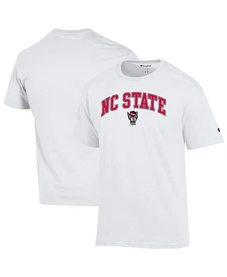 Champion Men's White Nc State Wolfpack Arched Logo T-Shirt