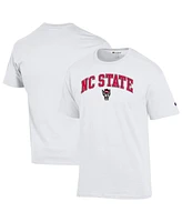 Champion Men's White Nc State Wolfpack Arched Logo T-Shirt