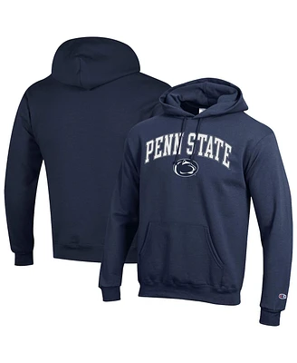 Champion Men's Navy Penn State Nittany Lions Arched Logo Fleece Pullover Hoodie
