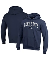 Champion Men's Navy Penn State Nittany Lions Arched Logo Fleece Pullover Hoodie