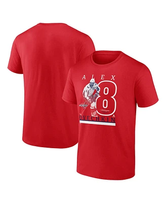 Fanatics Men's Alexander Ovechkin Athletic Red Washington Capitals Player T-Shirt