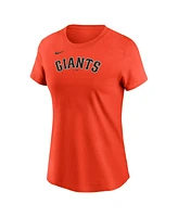 Nike Women's Willy Adames Orange San Francisco Giants Fuse Name Number T-Shirt