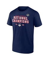 Fanatics Men's Navy UConn Huskies 2025 Ncaa Women's Basketball National Champions Schedule T-Shirt