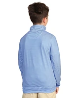 Tailorbyrd Boys Stripe Printed Performance Quarter Zip