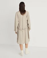 Mango Women's Linen Home Robe