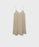 Mango Women's Linen Nightgown