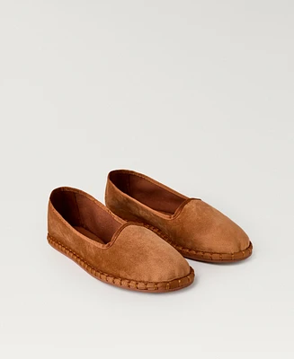Mango Women's Velour Slippers