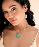 Ettika Turquoise Solstice Pendant Choker Necklace