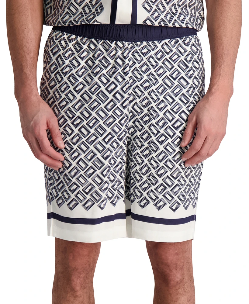 Karl Lagerfeld Paris Men's Relaxed-Fit Double L Shorts