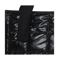 Women's Midnight Shadow Quilt Black Tote Bag