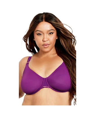 Avenue Plus Size Fashion Smooth Back Bra