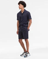 Karl Lagerfeld Paris Men's Regular-Fit Open-Weave Jacquard 8-1/2" Shorts