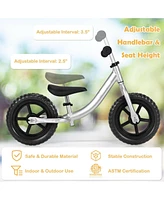 Aluminum Adjustable No Pedal Balance Bike for Kids Age 2+ Years Old