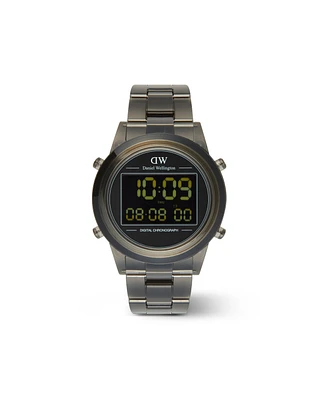 Daniel Wellington Unisex Chronograph Gray Plastic Watch, 42mm
