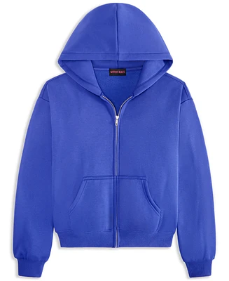 With Jules Big Girls Bow-Graphic Zip Hoodie